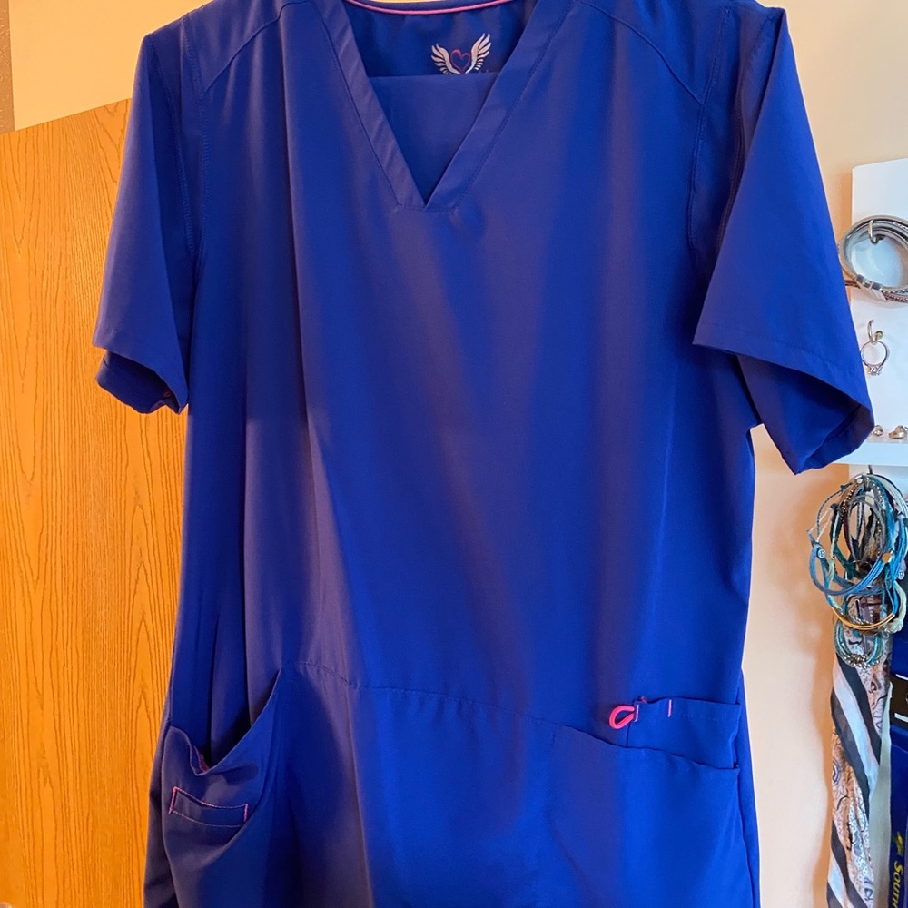 Black and Royal Blue scrub combo